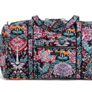 Vera Bradley Iconic Fox Forest Large Duffel Bag